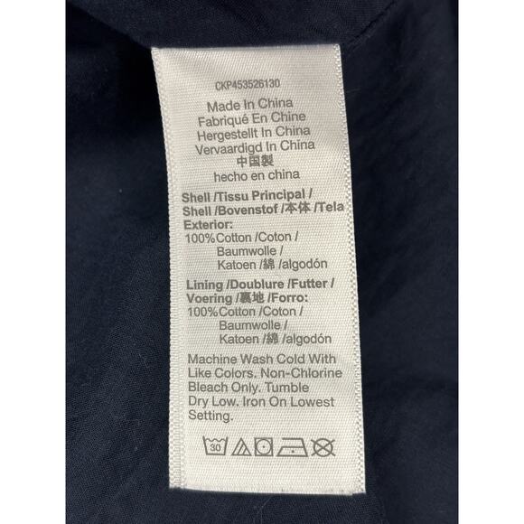 MADEWELL $108 Square-Neck Puff-Sleeve Blue Clip Dot Babydoll Dress 4 Cottagecore - Picture 7 of 10